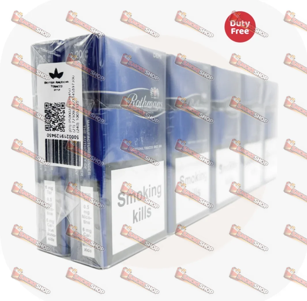 Rothmans Demi Blue Duty Free QR код — сигарети з турбо фільтром