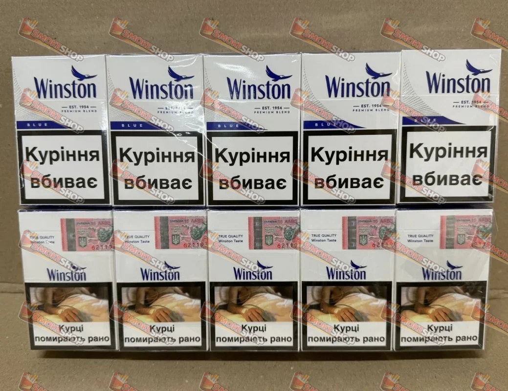 WINSTON Blue АКЦИЗ (квадрат)